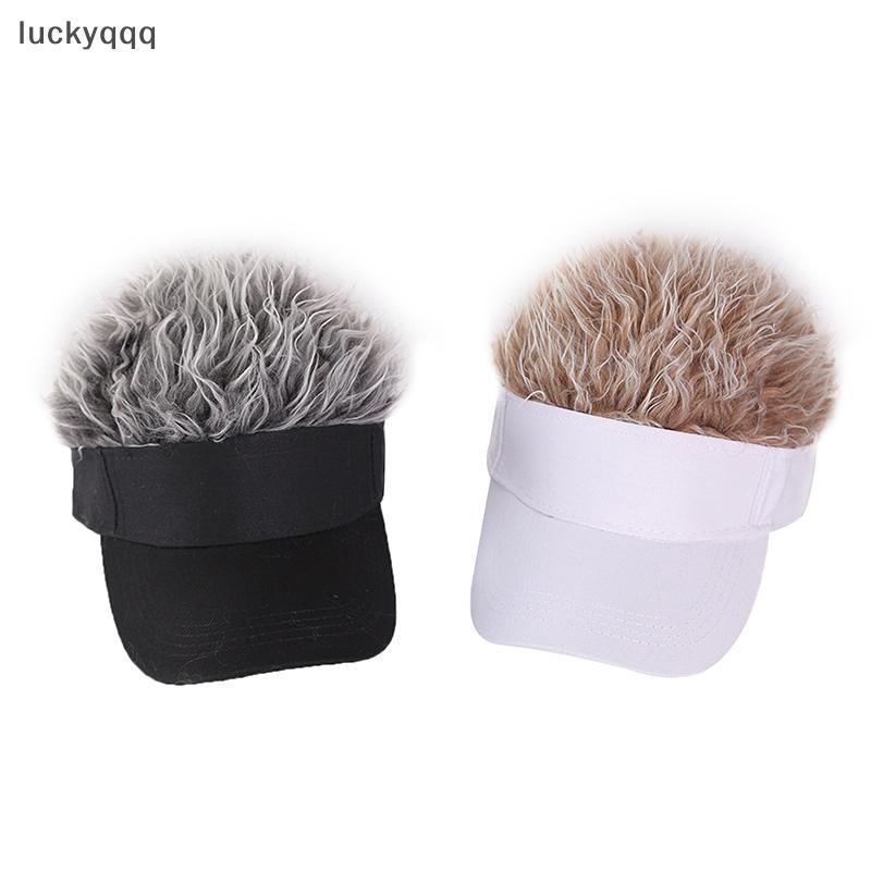 Luckyqqq Casual กระชับผู้ชายผู้หญิง Sun Shade ปรับ Sun Visor เบสบอล Spky ผมวิกผม Spiked วิกผมเบสบอลหมวก well ราคา ถูกที่สุด ดีลบีเคเค แกลเลอรีภาพที่ 3