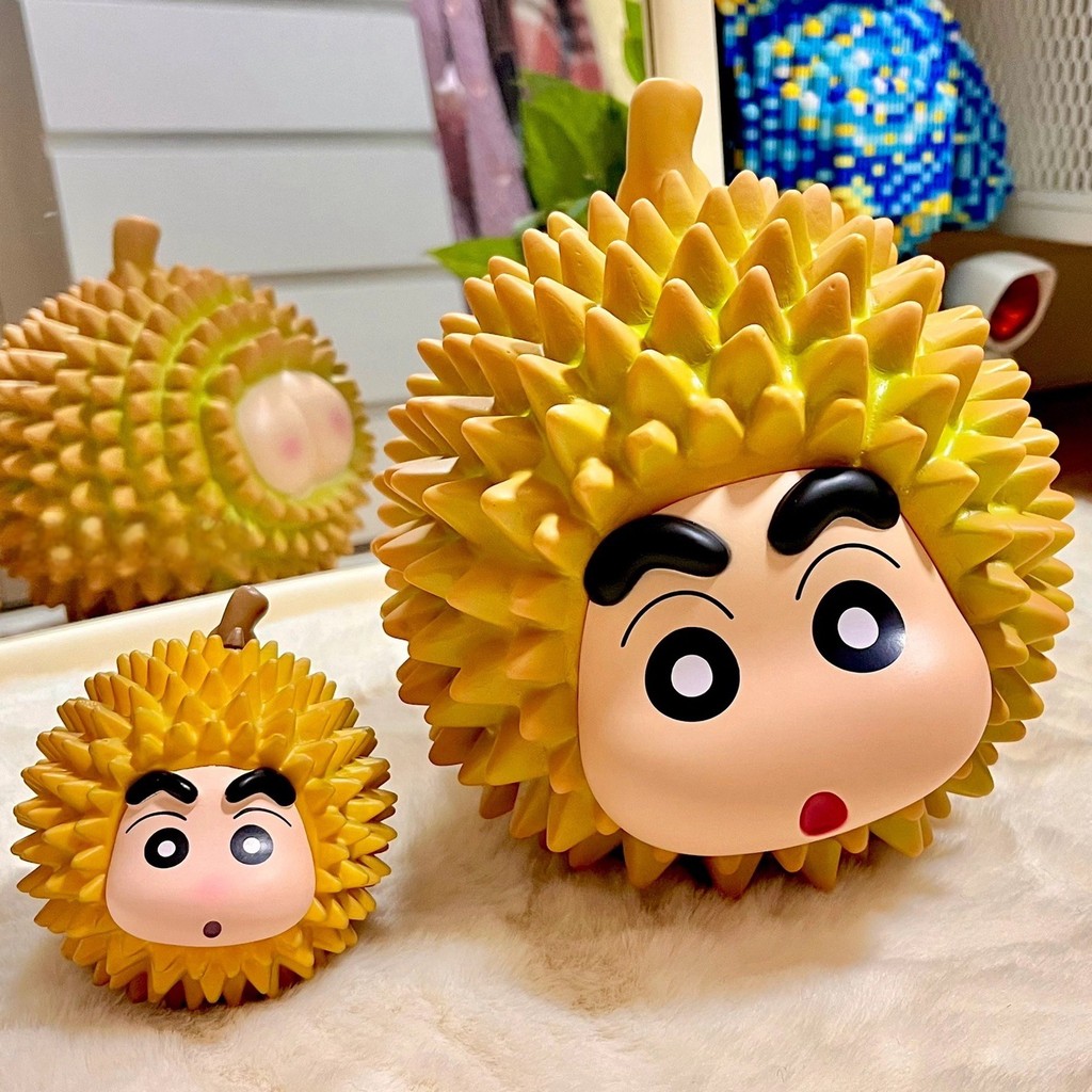 อินเทรนด์เล่น Crayon Shin-Chan 1: 1 Big Durian Shin-Chan Piggy Bank ผลไม้รูปน่ารักเครื่องประดับ Pigg