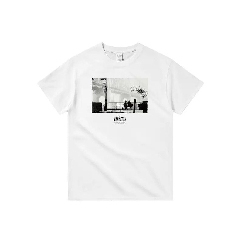 เสื้อยืดพิมพ์ลายภาพยนตร์คลาสสิก Unisex Woody Allen ปี 1979