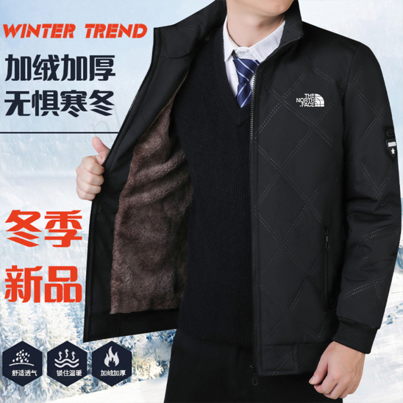 【COD】tnf เสื้อแจ็คเก็ตกันหนาวบุผ้าฝ้าย หนานุ่ม กันหนาวและให้ความอบอุ่น คอปกตั้ง ดีไซน์ทันสมัย ​​ใช้ง