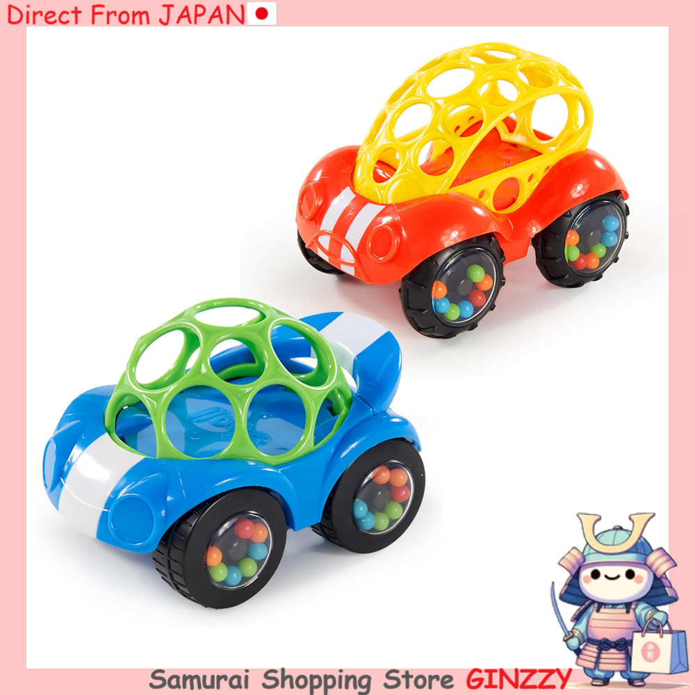 Bright Starts Oball รอเตอร์ & โรล ของเล่นสำหรับรถเข็นเด็ก - 6 เดือนขึ้นไป