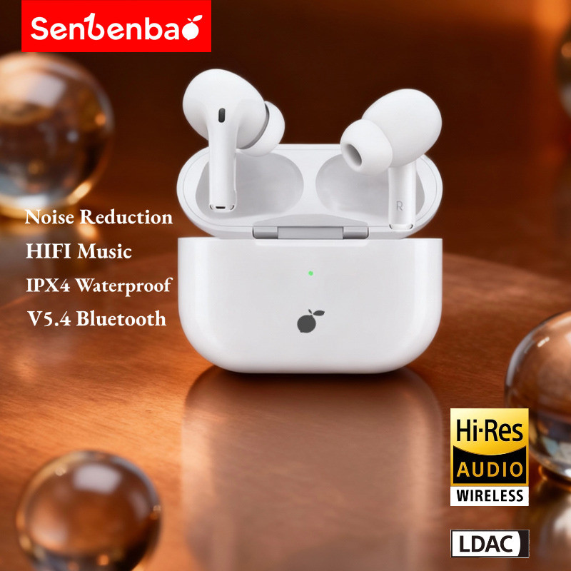 Senbenbao Pro 3 /4/5/7/8/9 TWS หูฟังไร้สายบลูทูธ Touch Control 9d ชุดหูฟังสเตอริโอพร้อมกล่องชาร์จคุณภาพสูง