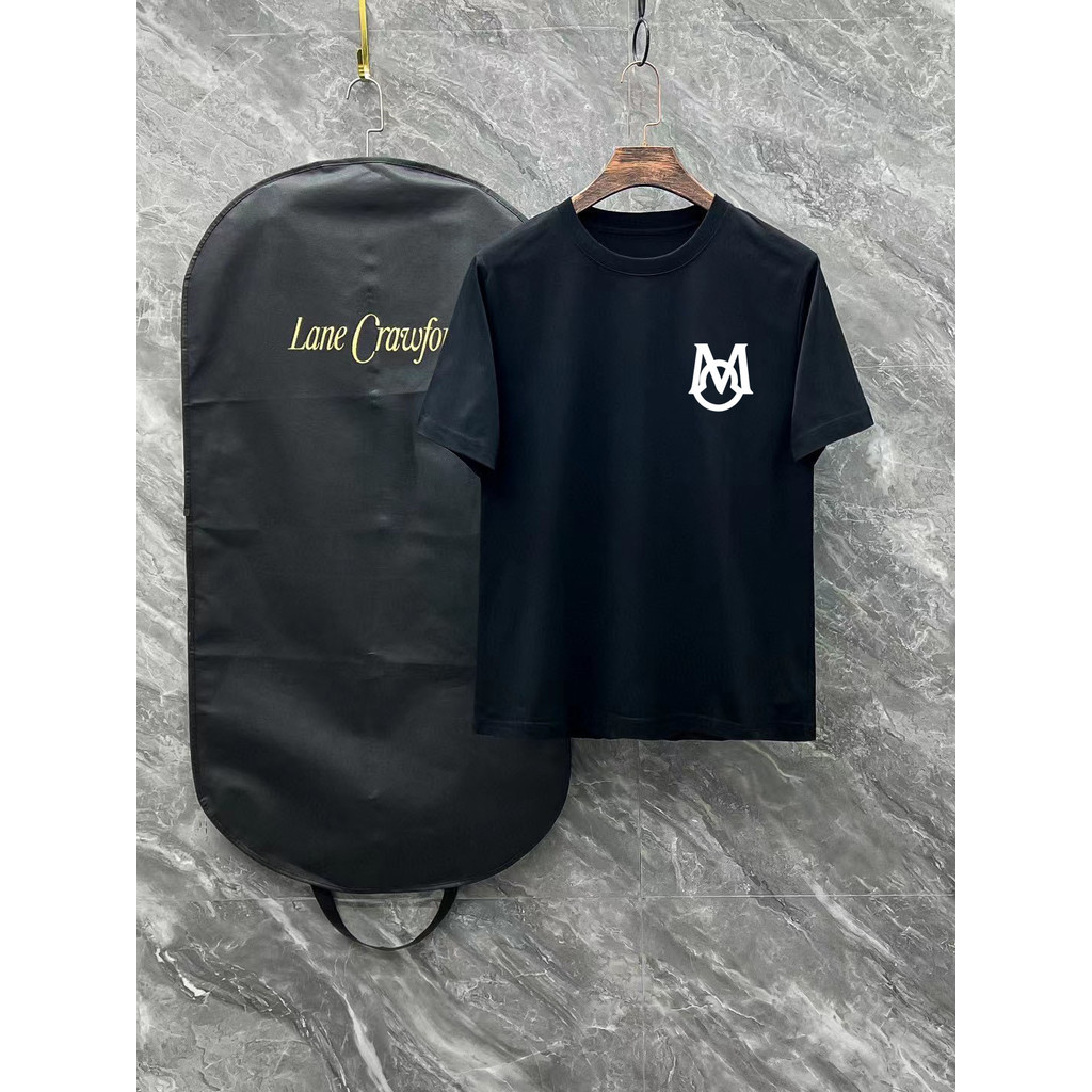 Moncler/Moncler 2026 ต้นฤดูใบไม้ผลิสไตล์ใหม่เสื้อยืดแขนสั้นชายหญิงคู่สไตล์ใหม่High-EndรอบคอSlim-Fitผ
