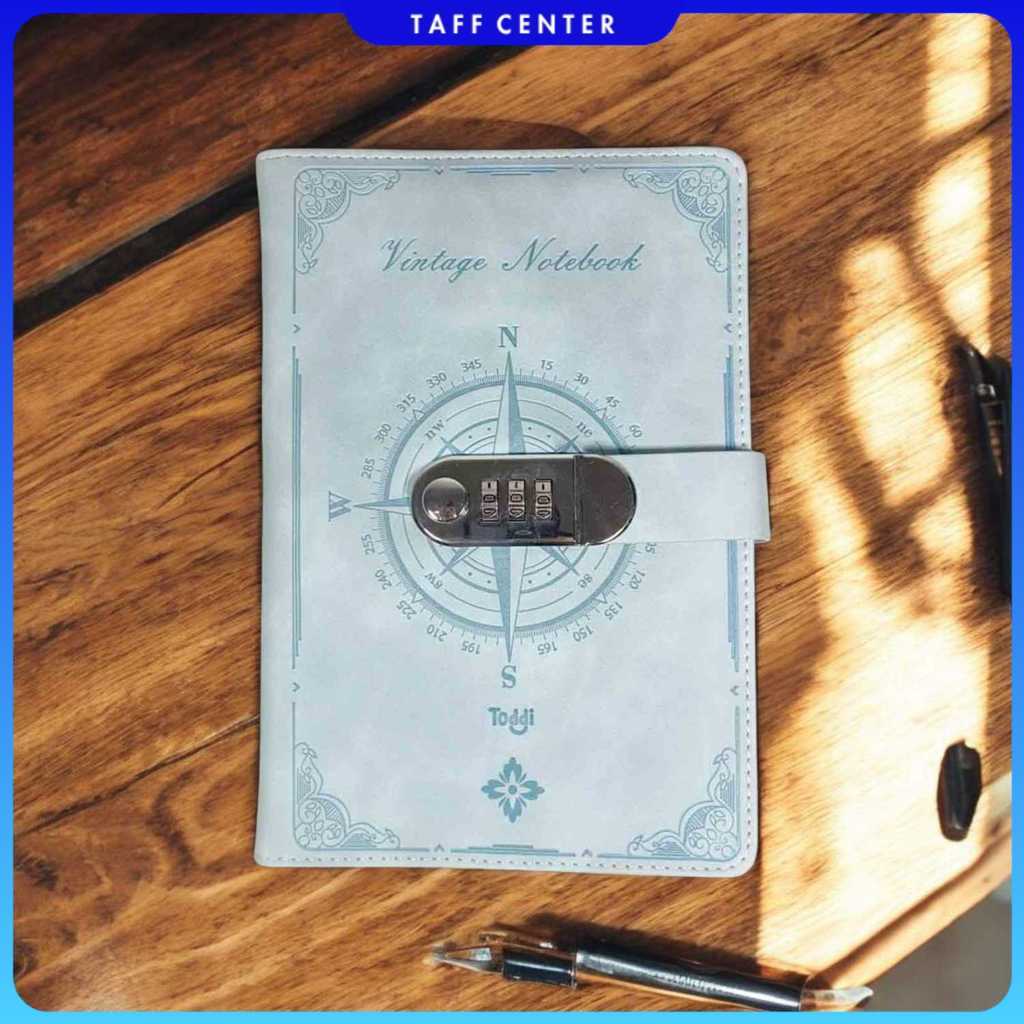 Toddi Diary Notebook Journal Notes 200 หน้า A5 มีตัวล็อค - TD22