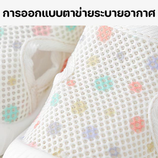 COD รองเท้าเด็กอ่อน 6-18 เดือน วัสดุผ้าตาข่ายสำหรับฤดูร้อน ระบายอากาศ พื้นกันลื่น การออกแบบตีนตุ๊กแกใส่และถอดง่าย