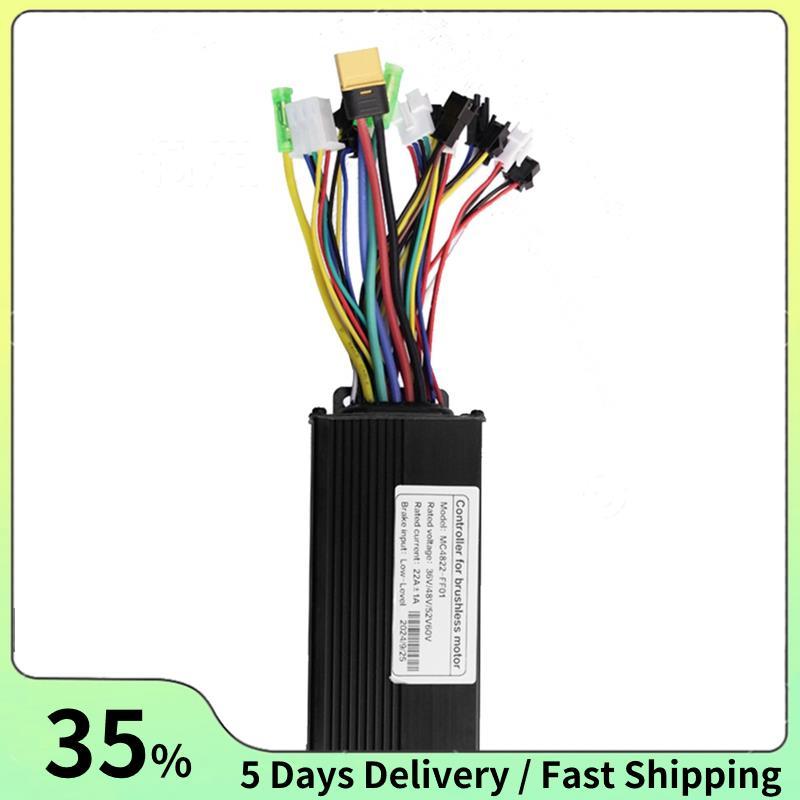 EBike 3 โหมด 36V 48V 52V 60V 22A Controller 11 หลอดสําหรับ 500W มอเตอร์ไฟฟ้าสกู๊ตเตอร์อะไหล่ Ebike C