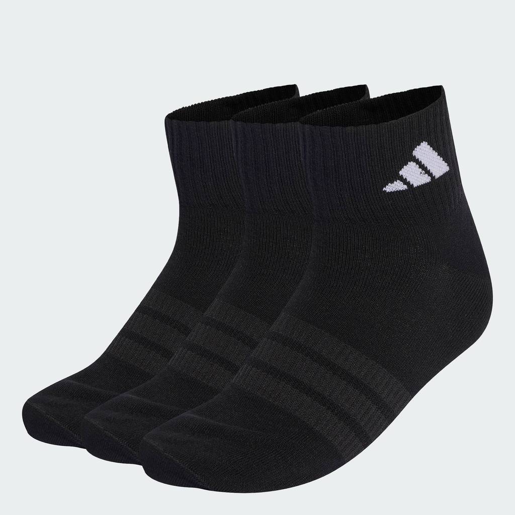 adidas ไลฟ์สไตล์ ถุงเท้าหุ้มข้อ THIN&LIGHT SPORTSWEAR (3 คู่) Unisex สีดำ KC9613