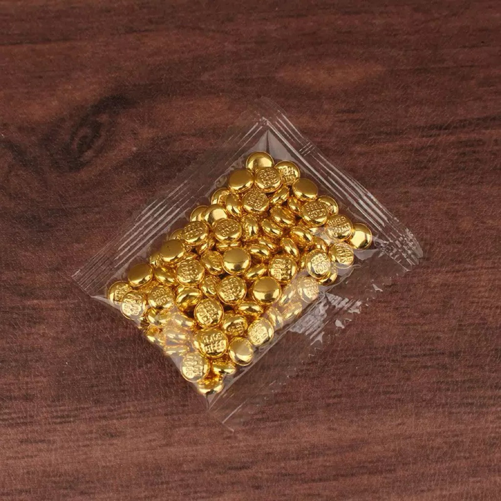 100ชิ้น โมเดลทองน้ำหนักเบามี3แบบพร้อมส่งจากไทย ตกแต่งภายในเปิดพิธีขึ้นบ้านใหม่ของขวัญเล็กๆ - รูปที่ 5