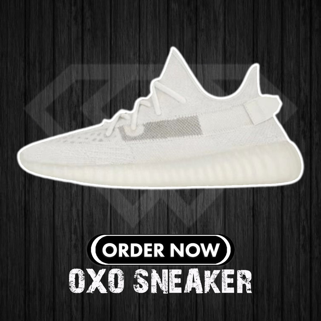 Originals Yeezy ZY Boost 350 V2 White Ice Cream Bone 2.0 (คุณภาพแท้) hq6316 รองเท้าสําหรับผู้หญิงผู้