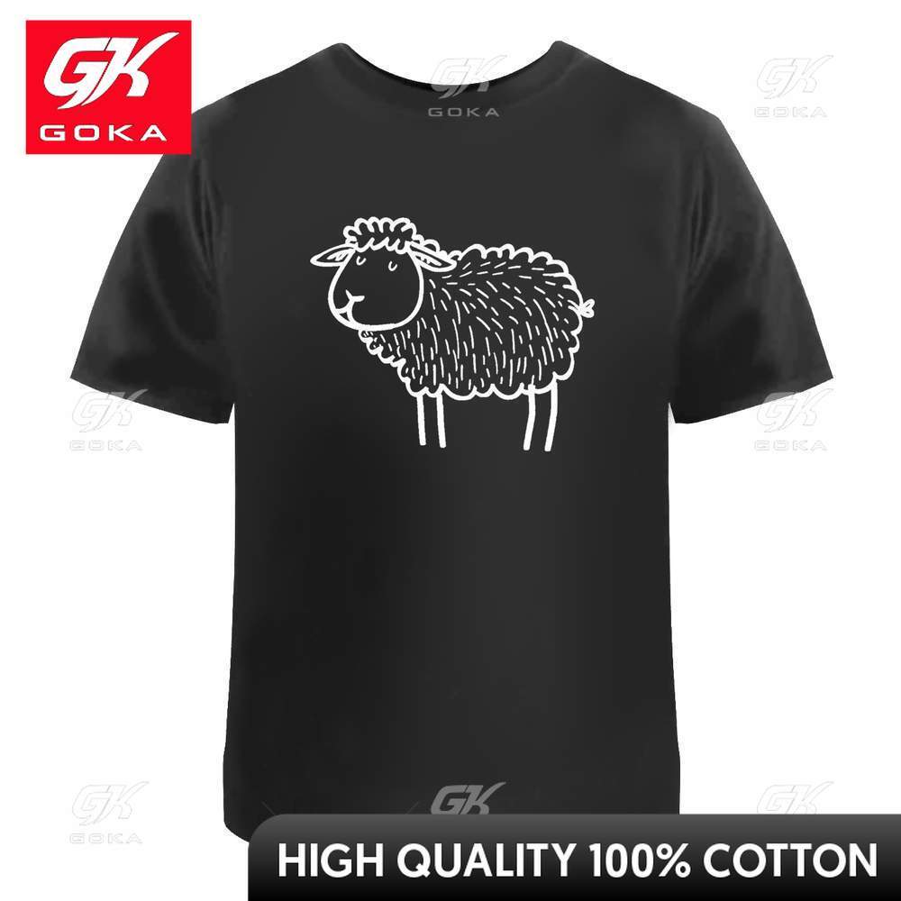 Content Sheep Men's / Women's Cotton T-Shirts  Cute Funny Vintage Graphic T Shirts