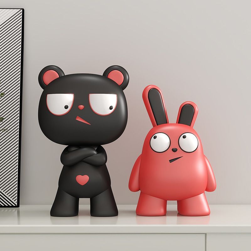 Hot Sale#Cartoon Style Cabinet Ornament TV Cabinet Cream Style Soft Decoration Living Room Entrance 