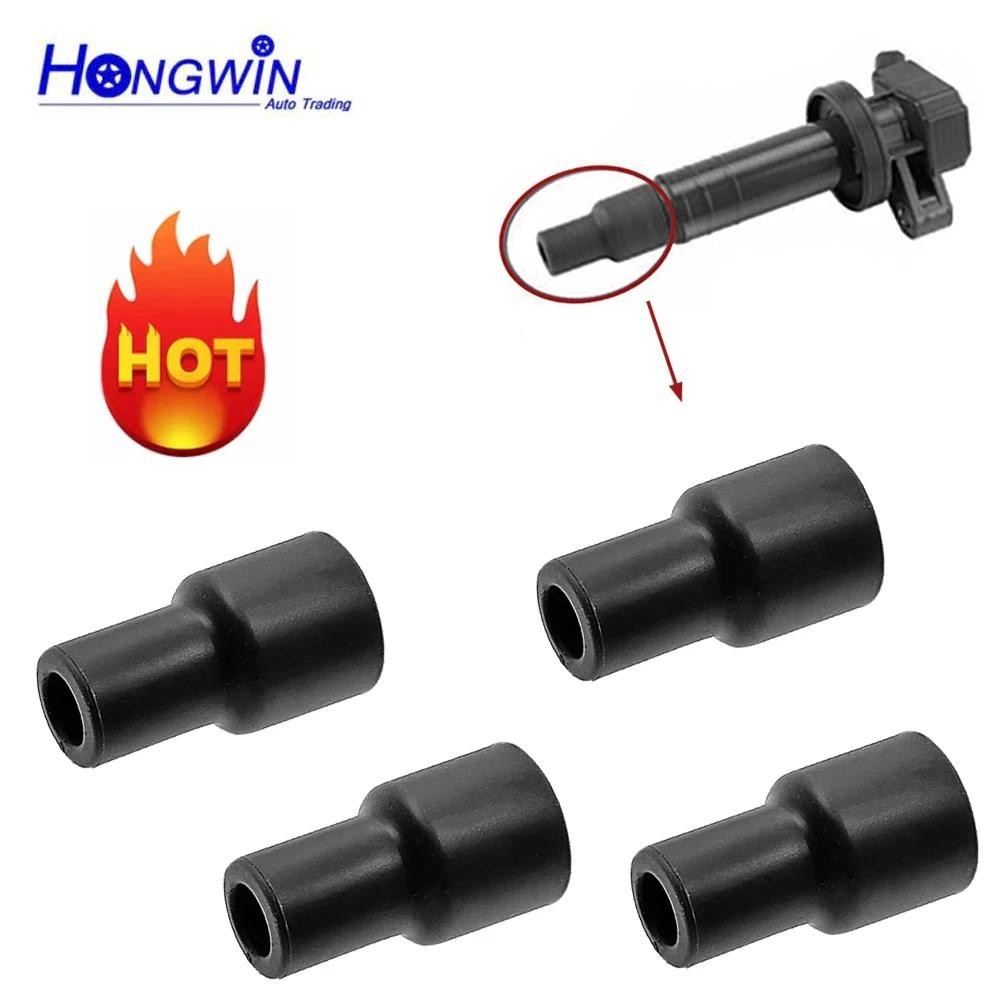 4/6/8pcs คอยล์จุดระเบิดปลั๊กเคล็ดลับยางสําหรับ Toyota Yaris Viios Camry Lexus Scion 90919-11009 9091