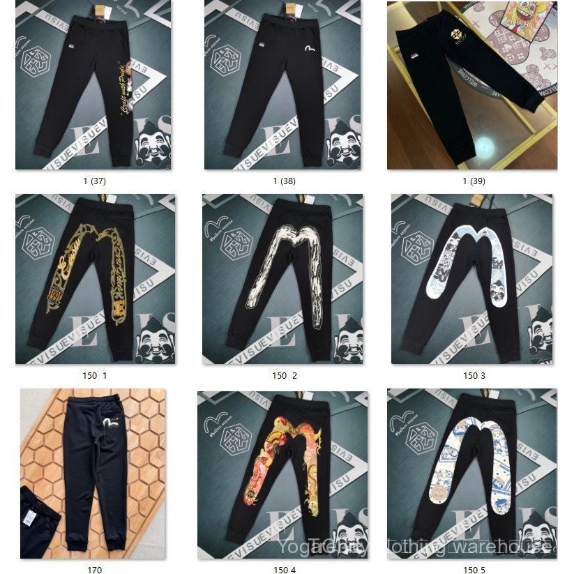 EVISU กางเกงแบรนด์อินเทรนด์ คุณภาพสูง