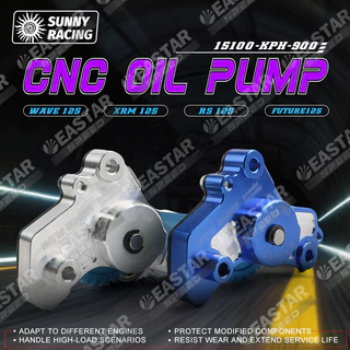 ปั๊มน้ำมันเครื่อง ปั๊มน้ำมัน เวฟ125 CNC Wave125 ,Click125/150 ,Futuer125 ,Nmax V1 Aerox V2 ,Sniper150 อัตราการไหลสูง