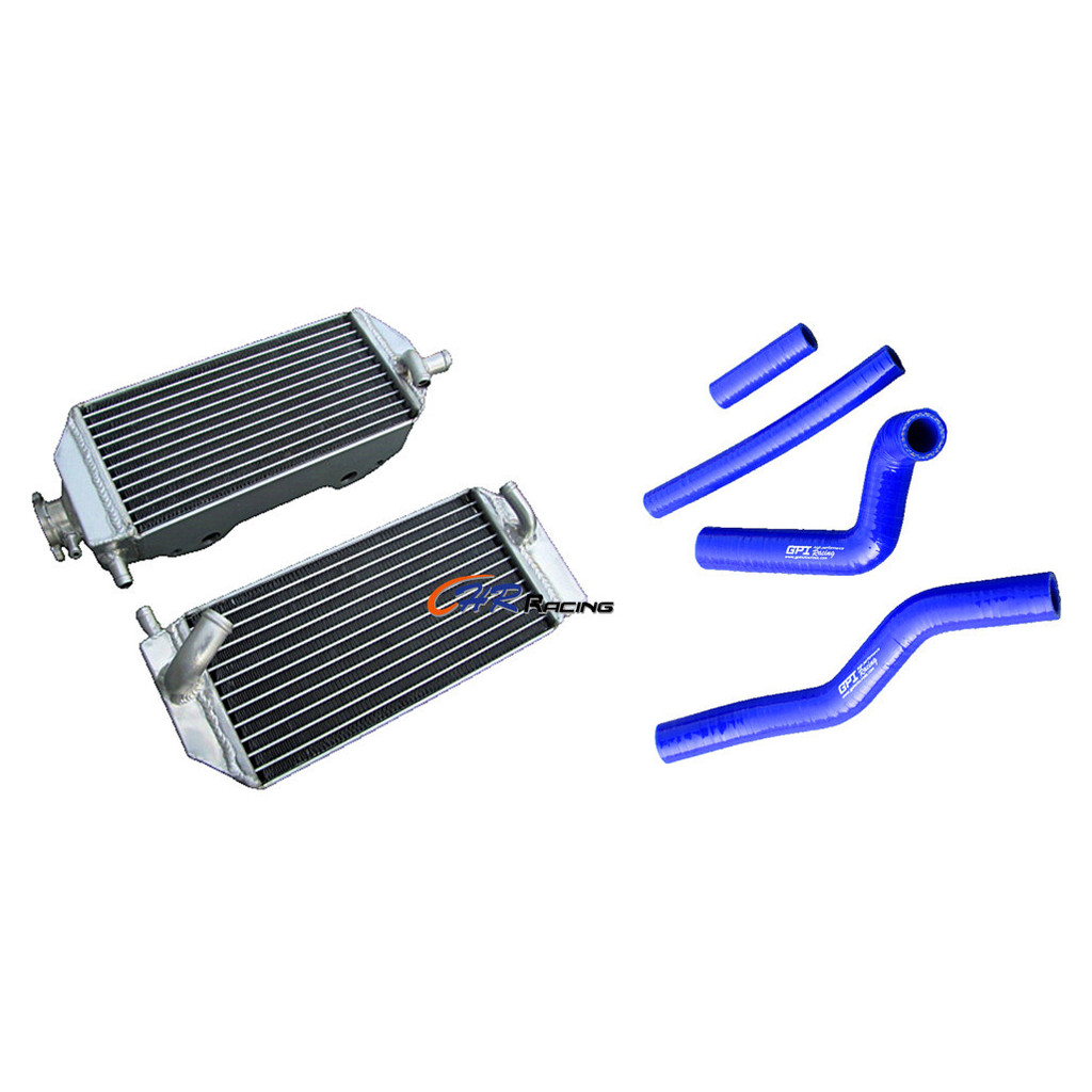 หม้อน้ําอลูมิเนียม + ท่อสําหรับ Suzuki RM125 RM 125 2001-2008 RM-125 02 03 04 07