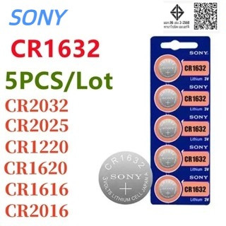 Sony CR2032, CR2025, CR2016, CR1632, CR1620, แบตเตอรี่ลิเธียม CR1220, 3V, เหมาะสําหรับเครื่องนําทาง GPS, รีโมทคอนโทรลรถยนต์, เครื่องนับก้าว, เครื่องชั่งอิเล็กทรอนิกส์, ฯลฯ