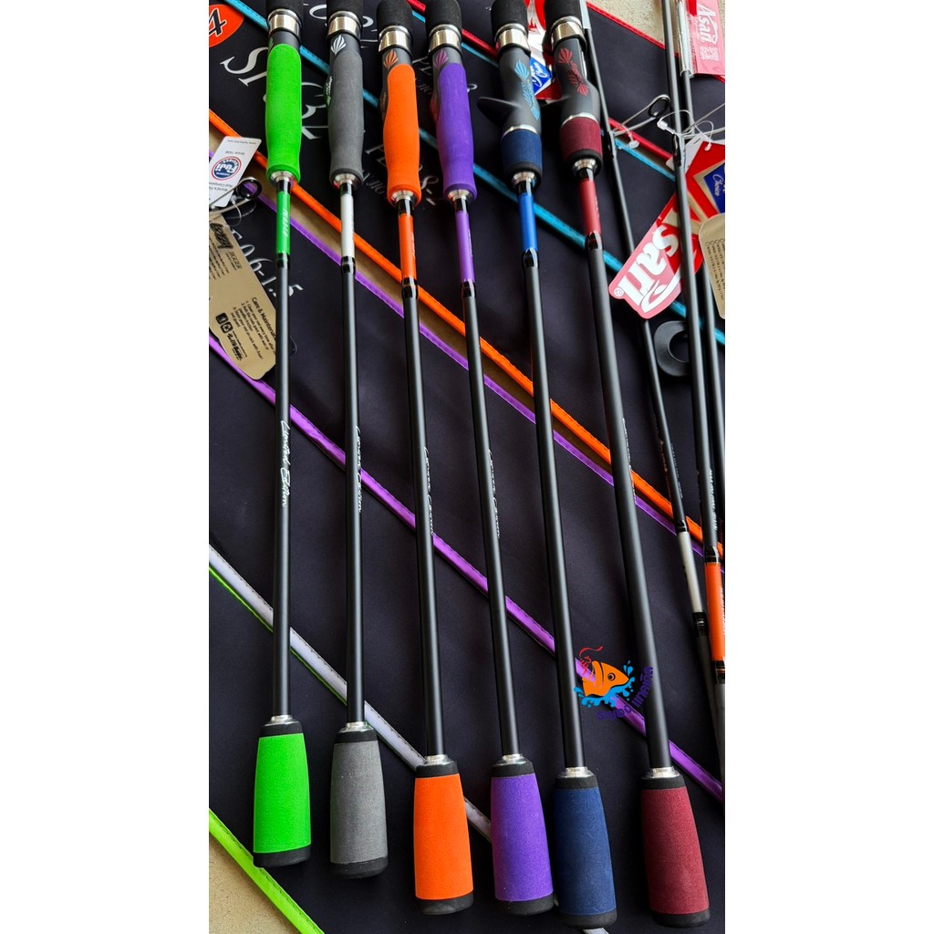 คันจิ๊ก Asari Crazy Jigger  Solid Carbon ไกด์ Fuji แท้ การรับประกัน 3 ปี 2 ท่อนต่อโคน