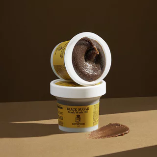 Skinfood Black Sugar Mask Wash Off 120g สกินฟู๊ด มาสก์สครับผิวน้ำตาลทรายดำ สูตรโฮมเมด.