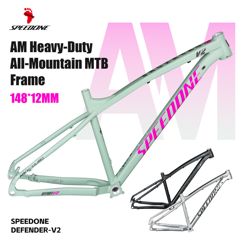 SPEEDONE เฟรม MTB 6061-T6 Aluminum 2700g Lightweight Internal Routing Frame+Compatible 160mm Fork–Fu