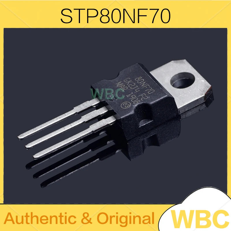 5 ชิ้น/ล็อต STP80NF70 80NF70 P80NF70 MOSFETField-effect ทรานซิสเตอร์ TO-220 ใหม่ในสต็อก