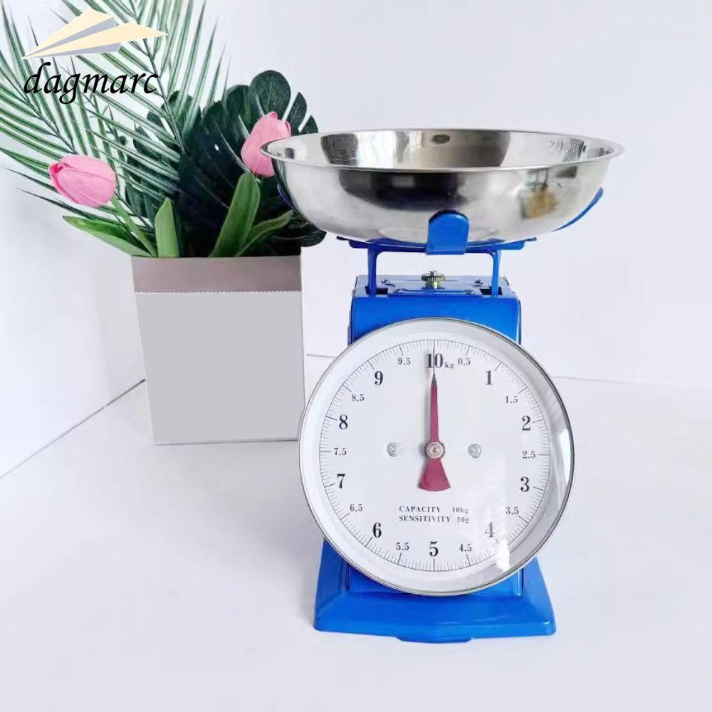 DAGMARC Mechanical Scale,หนาที่ถูกต้อง Dial Scale,10Kg/20Kg/30Kg Multifunction Carbon Steel Kitchen 