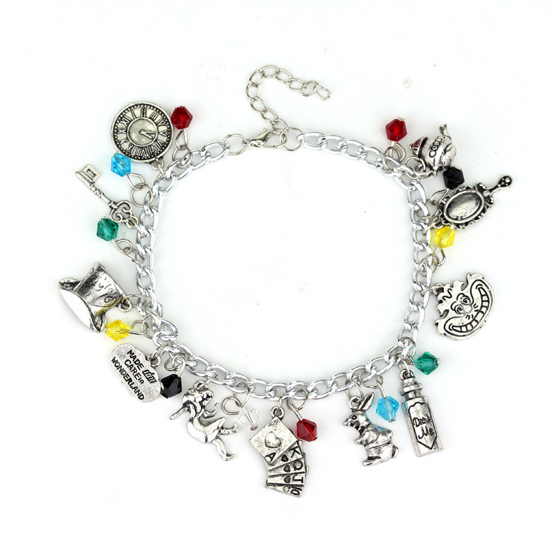 Spot Goods#European and American Movie Merchandise Alice in Wonderland Women's Bracelet Creative Ret