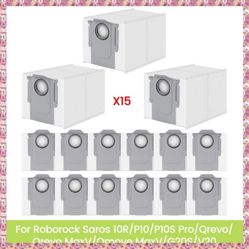 [VR] ถุงเก็บฝุ่น 15 แพ็คสําหรับ Saros 10R/P10/P10S Pro/Qrevo/Qrevo MaxV/Qmove MaxV/G20S/V20 เครื่องด