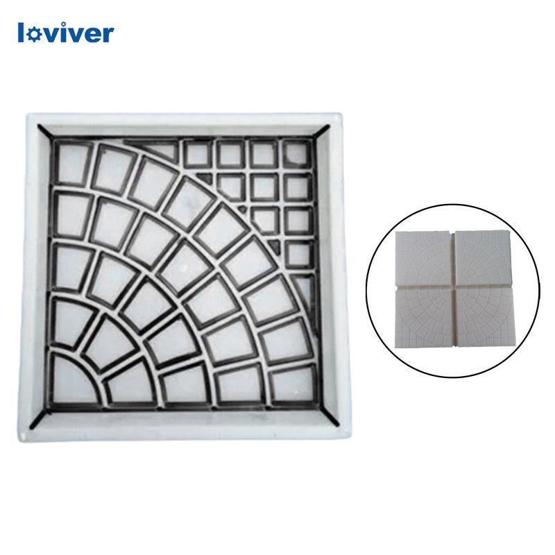 [Loviver] เครื่องมือทําอิฐคอนกรีต DIY Garden Pavement Maker สําหรับเส้นทางอิฐ Pavement
