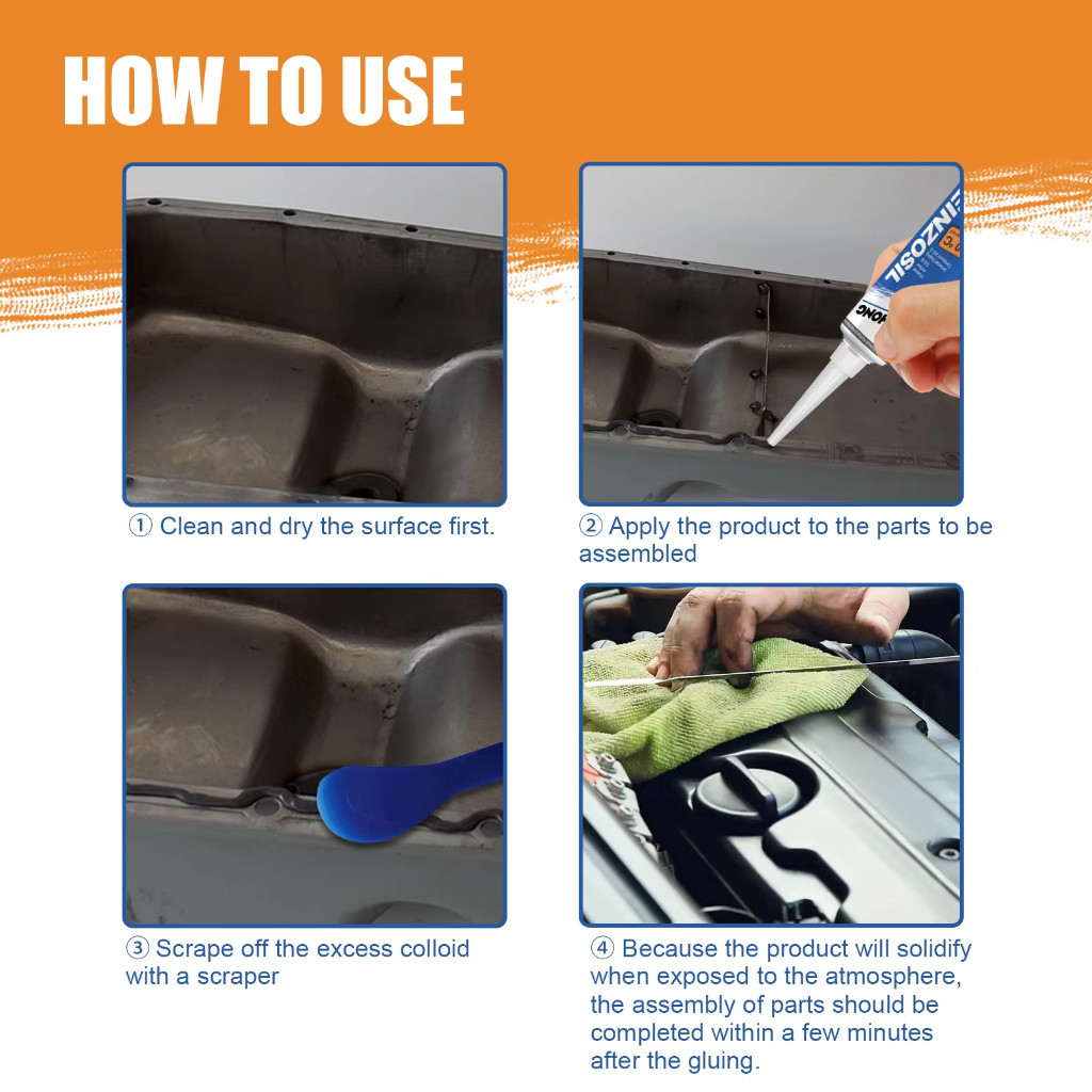 【COD】กาวทาประเก็น VICTOR REINZ REINZOSIL +320อาศา วิคเตอร์ไรนซ์ สีเทาดำ 70ml กาวทาปะเก็น กาวประกอบเครื่องยนต์ กาวบอนด์​ - รูปที่ 7