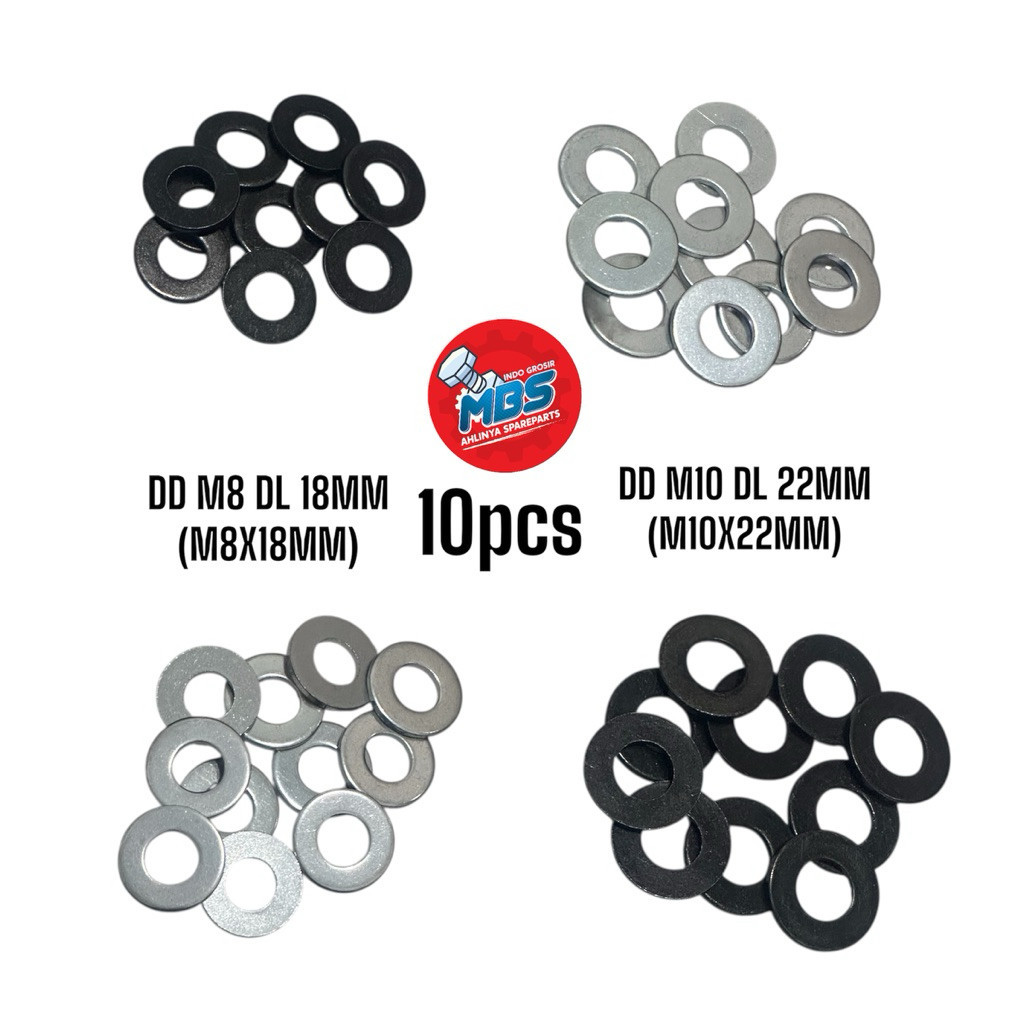 STORE RING PLAT WASH M8 BOLT 12 M10 BOLT 14 WIDTH m8x18mm m10x22 ORIGINAL UNIVERSAL