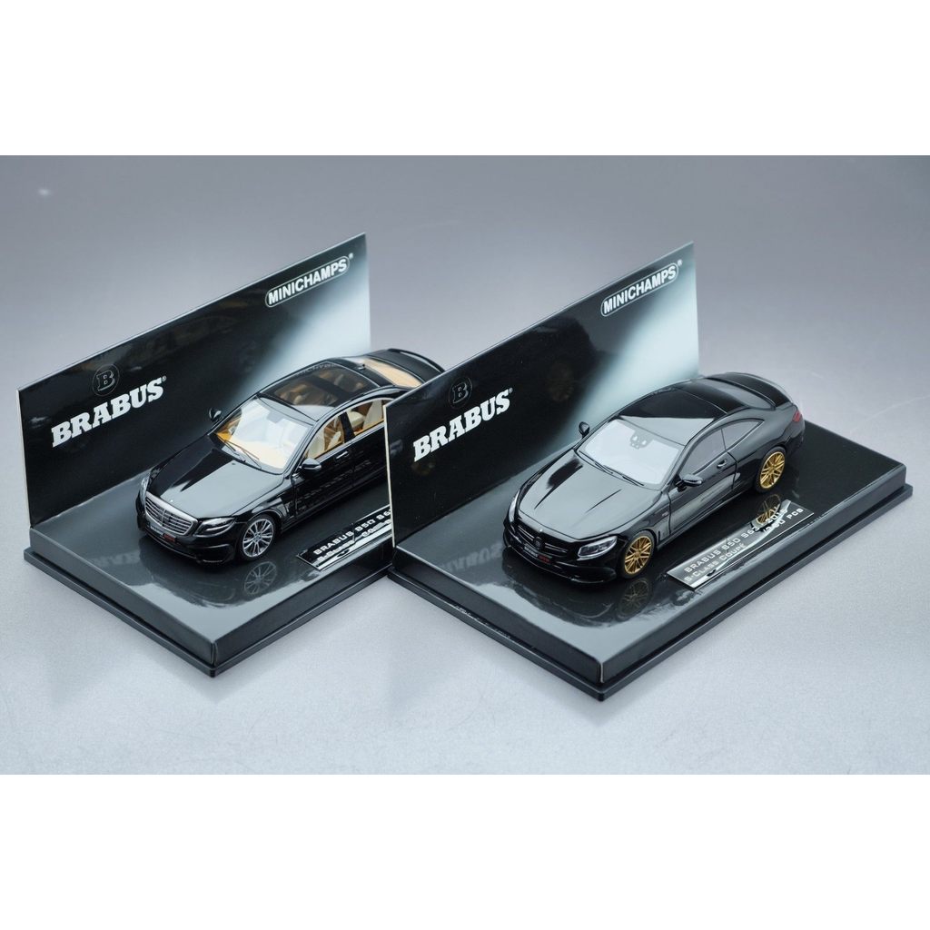 [คลังสินค้าพร้อม] Minichamps benz benz s63 1/43 Mini Cut Resin BRABUS S63 s class Coupe กล่องสีดํา F
