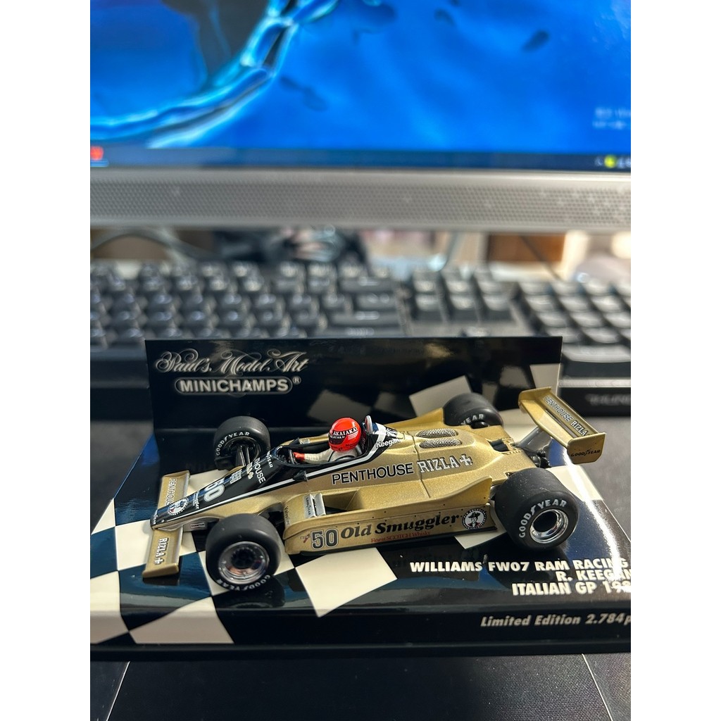 [สต๊อกพร้อม] มินิตัด 1/43 Williams Fleet FW07 Gene 1980 Race Season สถานีอิตาลี [คําอธิบายรุ่น] ลักษ