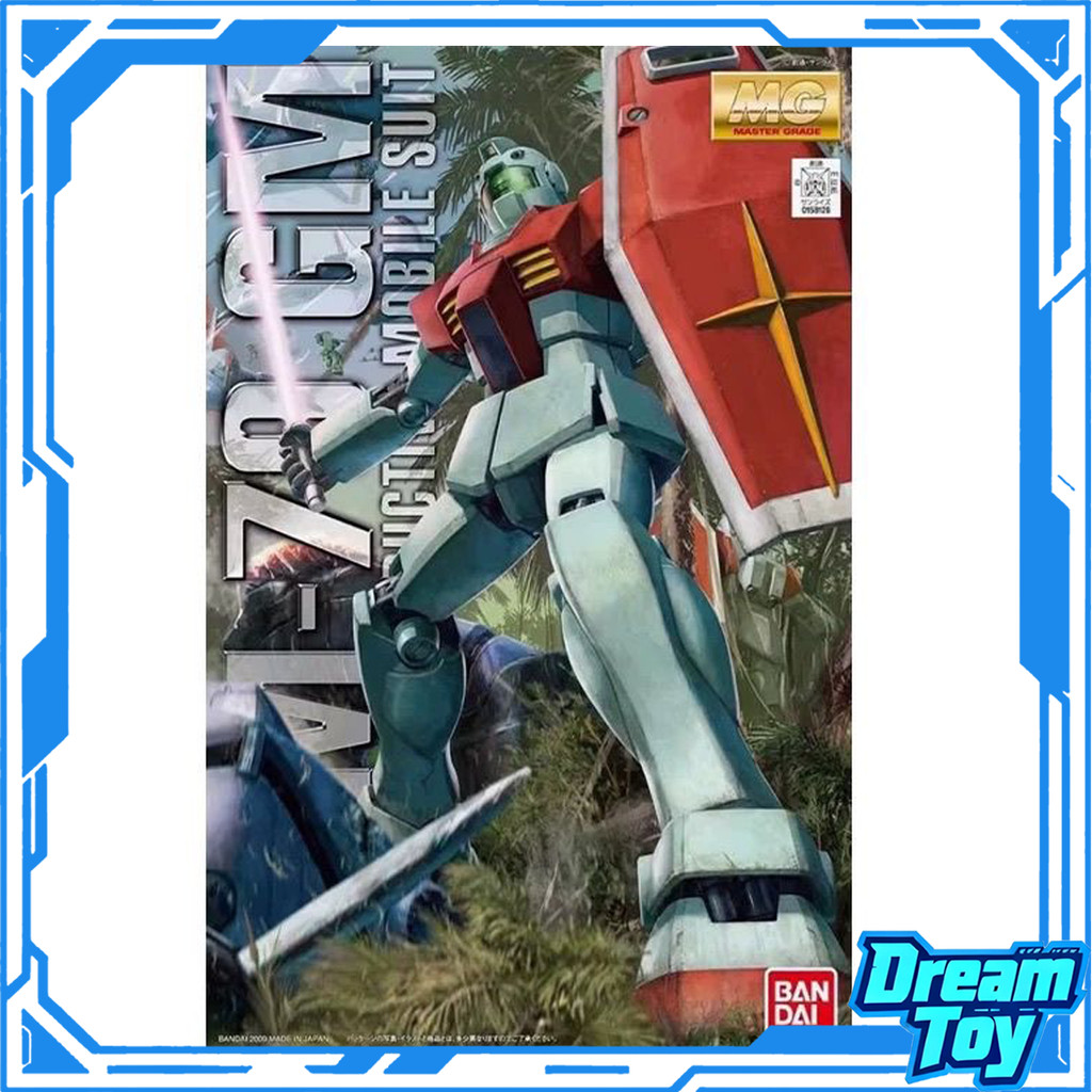 BANDAI MG RGM-79 GM Model Kit | กองกําลังพิเศษเชิงพยากรณ์ Mass-ผลิต Mobile Suit, Beam Spray Gun & Be