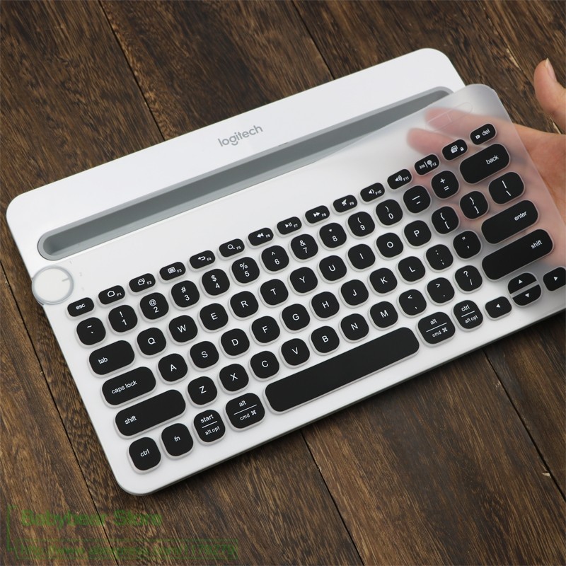 สําหรับ Logitech Bluetooth Multi-Device Keyboard K480 ซิลิโคนกันฝุ่นไร้สายเดสก์ท็อปคีย์บอร์ด Protect
