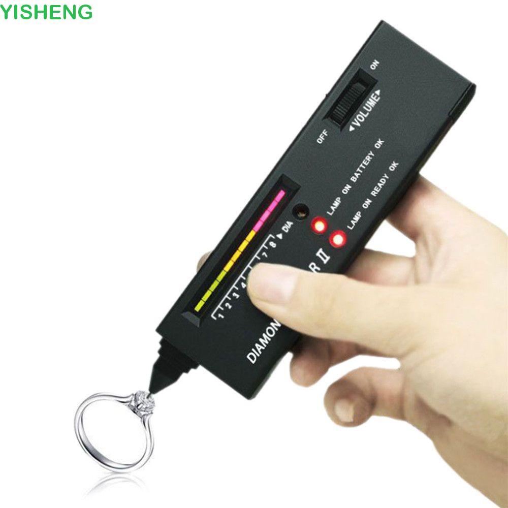 YISHENG Tester เครื่องตรวจจับอัญมณีสําหรับตัวเลือกอัญมณีความแม่นยําแบบดิจิตอล