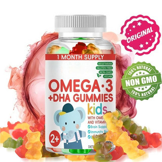 Kids Omega 3 Gummies for Brain Development Boost Immunity and Strengthen Bones