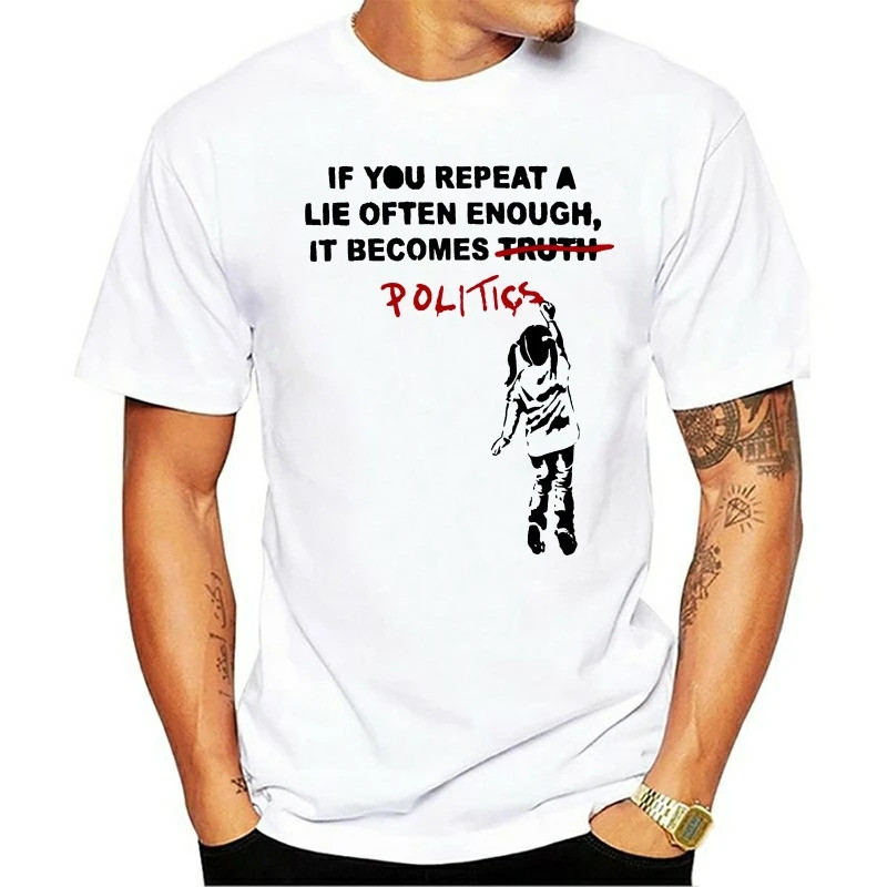 Banksy T Shirt - Politics