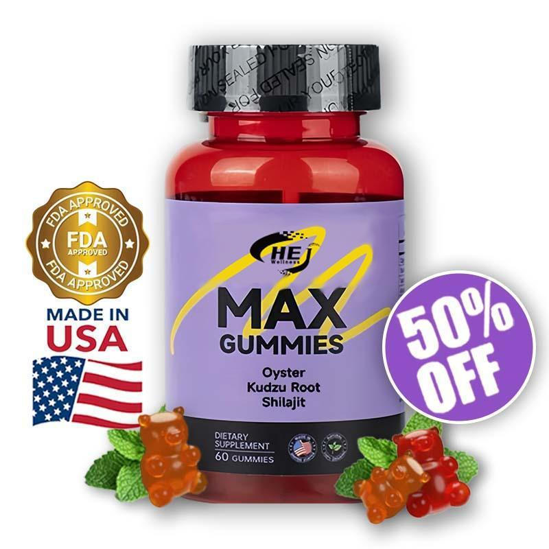 MAX Gummies - Oyster ,Kudzu Rootand Shilajit - ผลิตภัณฑ์เสริมอาหารพร้อมหอยนางรม ,Kudzu Rootand Shila