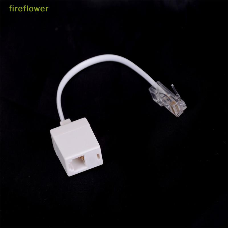 [fireflowerM] RJ11 6P4C Female To Ethernet RJ45 8P8C Male F/M Adapter Converter Cable Phone [ใหม่]