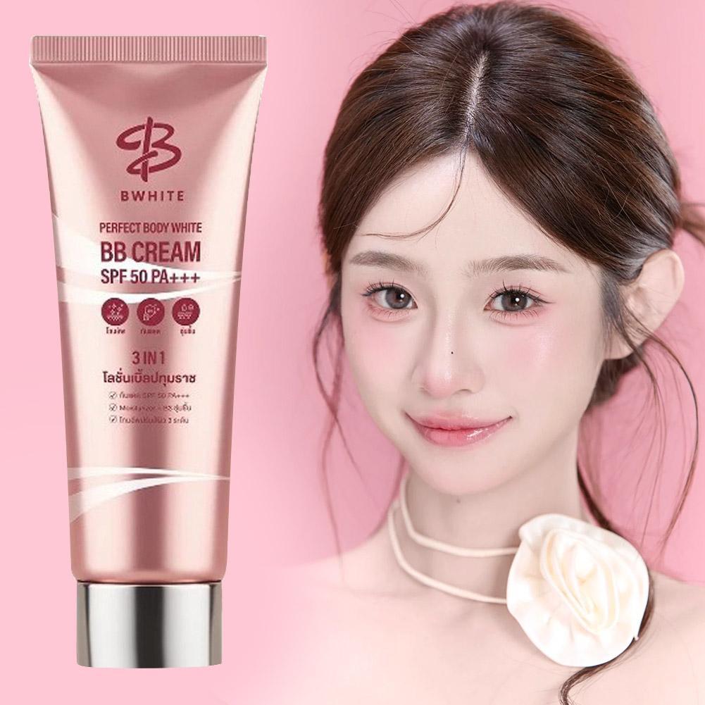 BWHITE BB Cream คอนซีลเลอร์ให้ความชุ่มชื้น Tone-Up Cream บีบีครีมพร้อม SPF 50 Sun Protection สําหรับ