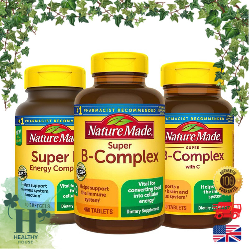 พร้อมส่ง Nature Made Super B Energy Complex & vitamin C