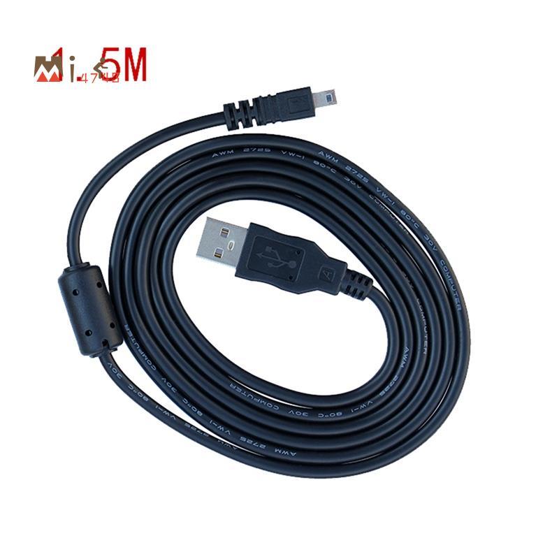 Mi4743UC-E6 สายเคเบิลข้อมูลกล้องดิจิตอล USB Mini 8 Pin Universal สําหรับ 1.5M พร้อมแหวนแม่เหล็ก