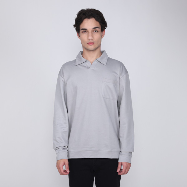 LARUSSO 6 AM Club - โปโลเฮฟวี่เวทคอเปิด Jason - Misty Grey