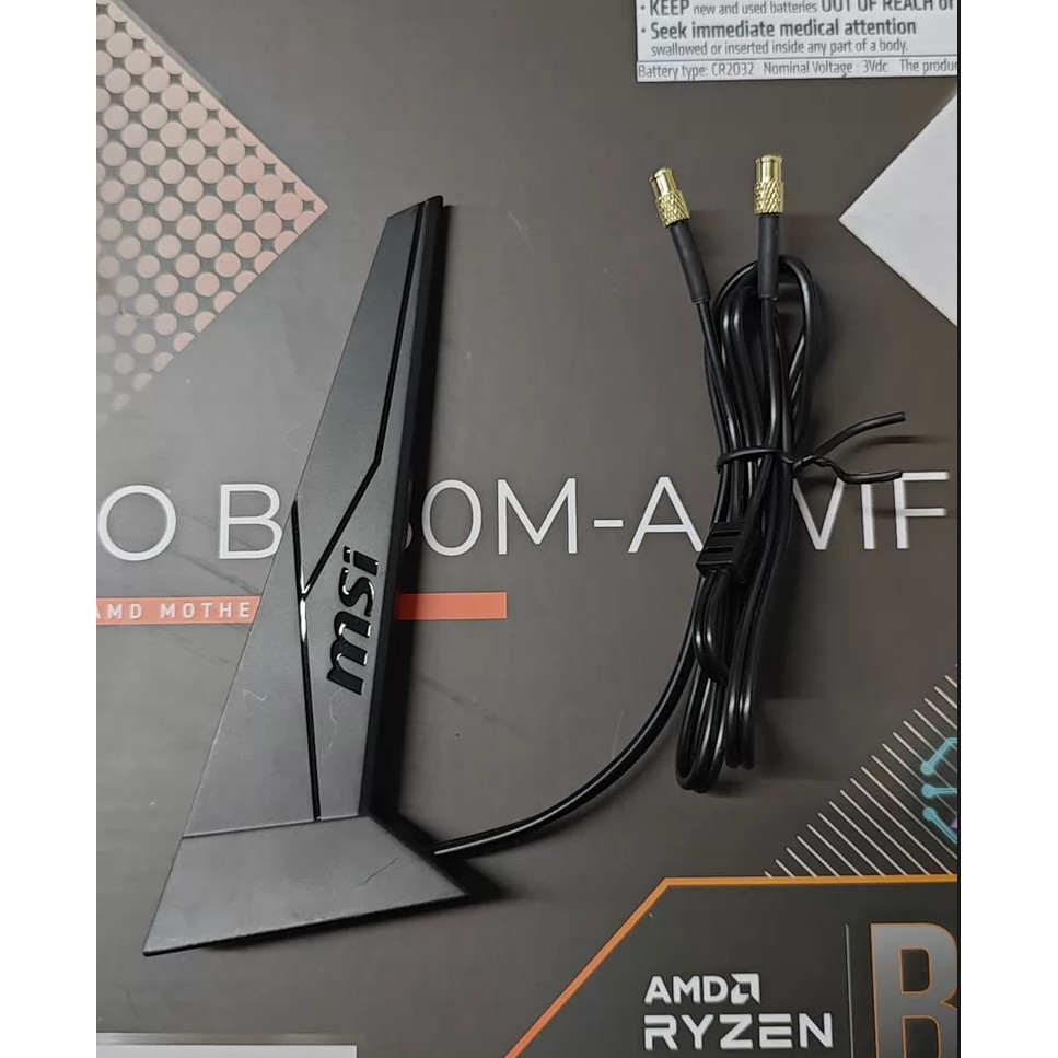 MSI WIFI7 เสาอากาศ 2.4/5/6GAntenna EZ-Plug สําหรับแม่บอร์ด Pro B840 B850 Z890 MAG B860-P B860M-A X87