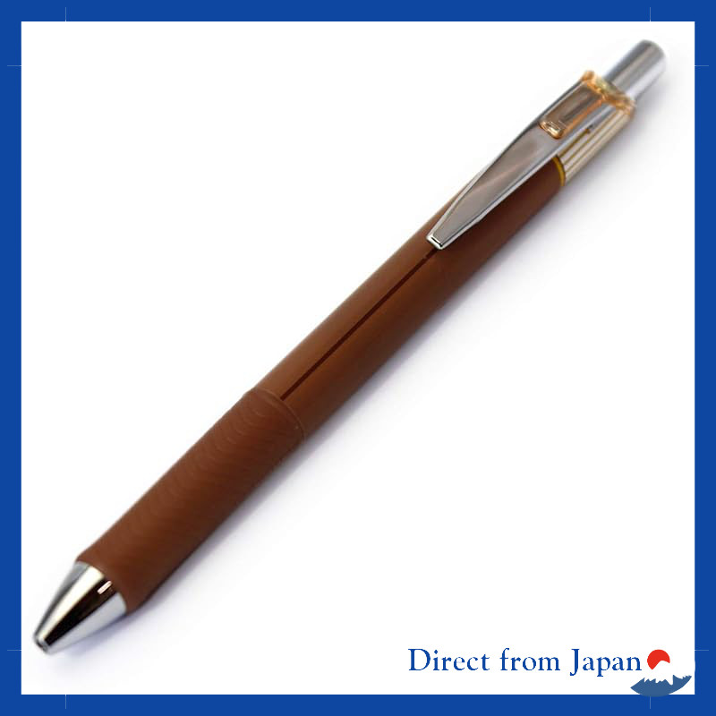 Pentel EnerGel Clena Ink - Brown 0.3mm Ultra Fine Needle Tip, Size: 16x11x147mm, Weight: 13g
