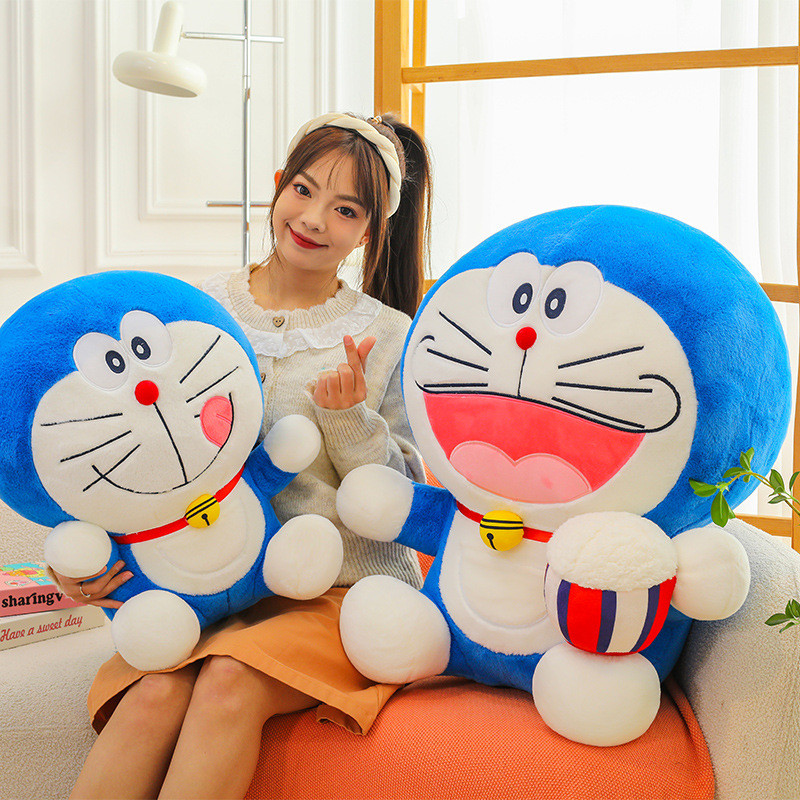 CCYOY 45 ซม.Doraemon Plush Kawaii ตุ๊กตาตุ๊กตาของเล่นตุ๊กตาสัตว์ตุ๊กตาอะนิเมะตัวเลข Doraemon ตุ๊กตาเ