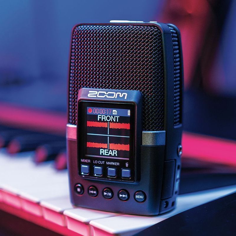 ZOOM 32-Bit Floating Point เครื่องบันทึกเสียงมิกเซอร์ SLR Synchronization H1E H2essentials H2Ex