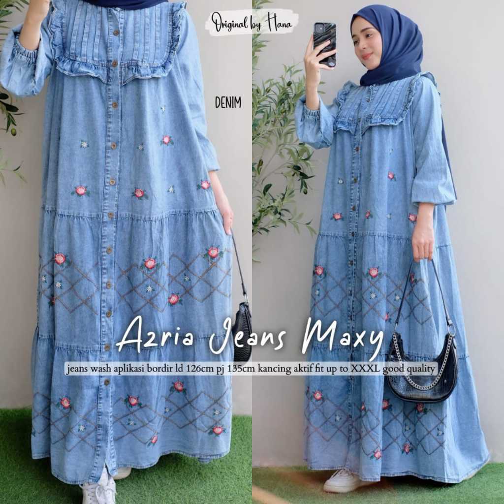 1702 AZRIA JEANS MAXY by hANA FASHION ORI BRAND SOLO