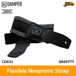 IBOX Flexible Neoprene Strap Metal Pin X สายสะพาย กีต้าร์ เบส นีโอพรีน