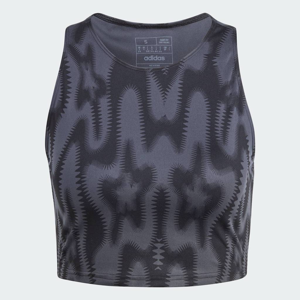 adidas Gym & Training Yoga Studio Printed Tank Top Women Black IS2976